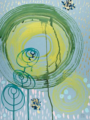 Aqua Spin Green and Grey A, 2014