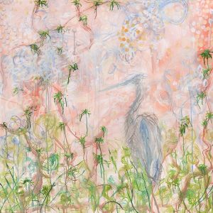 Heron with Pink Sky, 2017