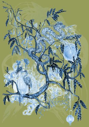 Good Fortune – Canton Blue / Green Ochre, 2018