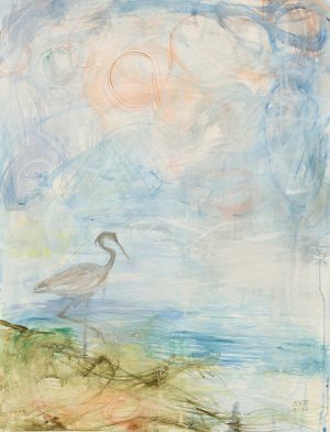 Heron at Sunset, 2017