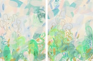 Mother Nature's Work Diptych A & B <br>30” x 22” each