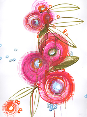 Blooms Pink & Orange B