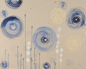Blue Spins <br>32" x 40"