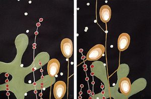 Night Garden diptych