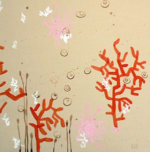 Square Pink and Red Coral
